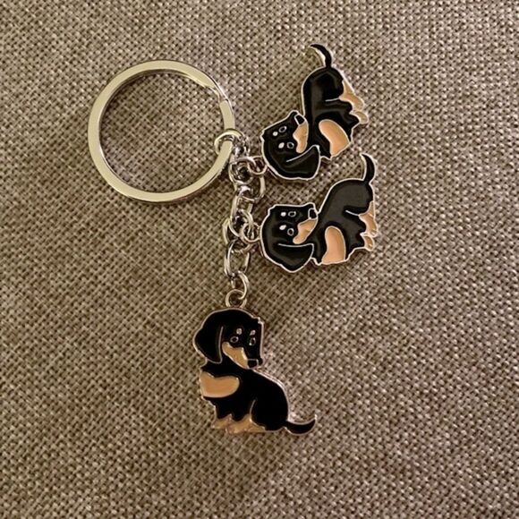 Cute Dachshund Dog Keychain - Picture 1 of 9